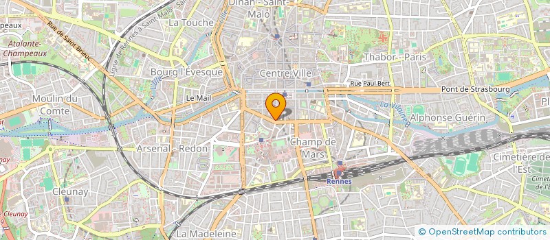 localisation de l'entreprise ASS COPRO 45 BD LIBERTE  RENNES