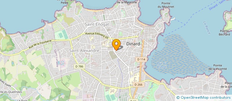 localisation de l'entreprise ASS COPRO 46 R DE LA GARE  DINARD