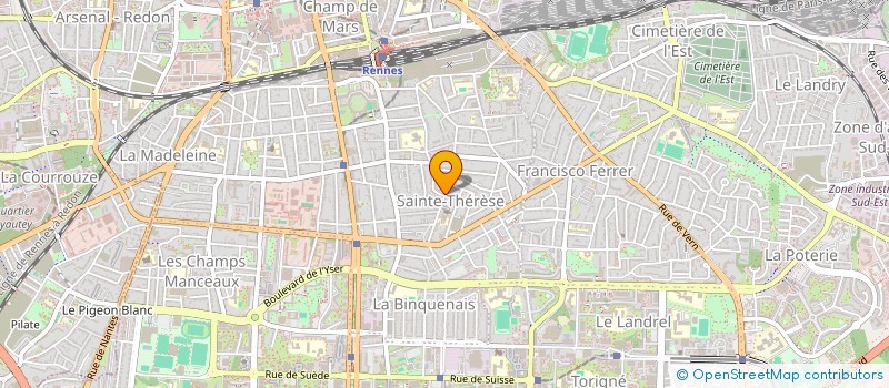 localisation de l'entreprise ASS COPRO 46 RUE BIGOT PREAMENEU  RENNES