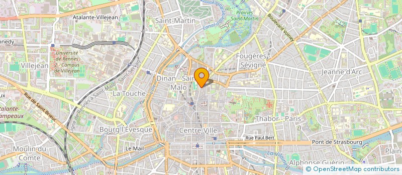 localisation de l'entreprise ASS COPRO 46 RUE D'ANTRAIN  RENNES