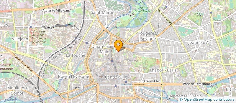 localisation de l'entreprise ASS COPRO 48 RUE D ANTRAIN  RENNES