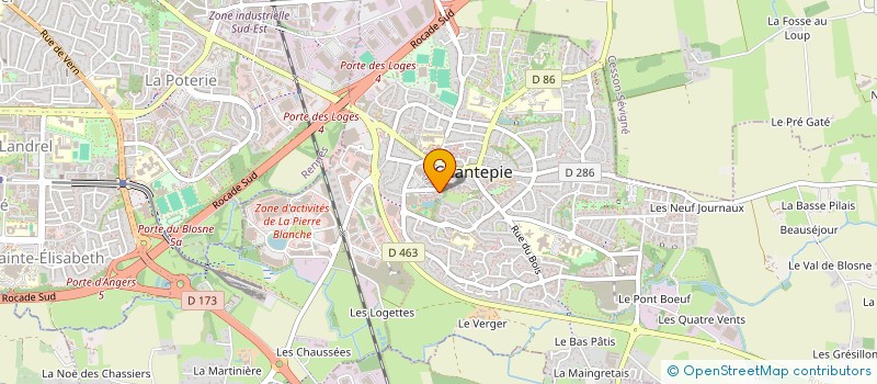 localisation de l'entreprise ASS COPRO 5 A 9 R DES DEUX RUISSEAUX  CHANTEPIE