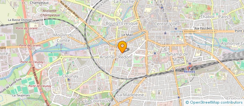 localisation de l'entreprise ASS COPRO 5 BIS R DENIS PAPIN  RENNES