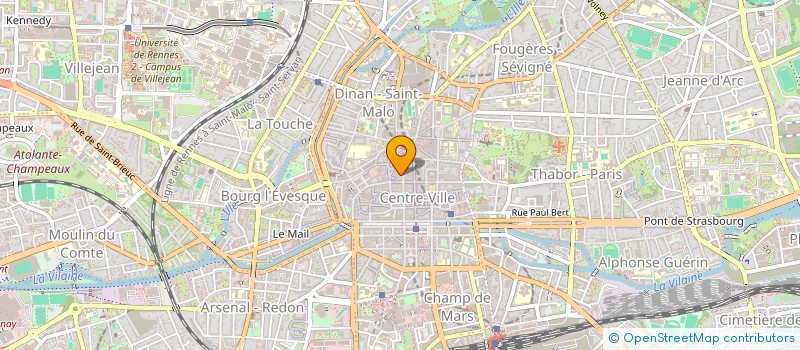 localisation de l'entreprise ASS COPRO 5 PLACE DU CHAMP JACQUET  RENNES