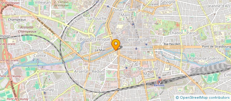 localisation de l'entreprise ASS COPRO 5 QUAI DE LA PREVALAYE  RENNES