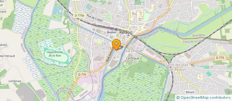 localisation de l'entreprise ASS COPRO 5 QUAI JEAN BART  REDON