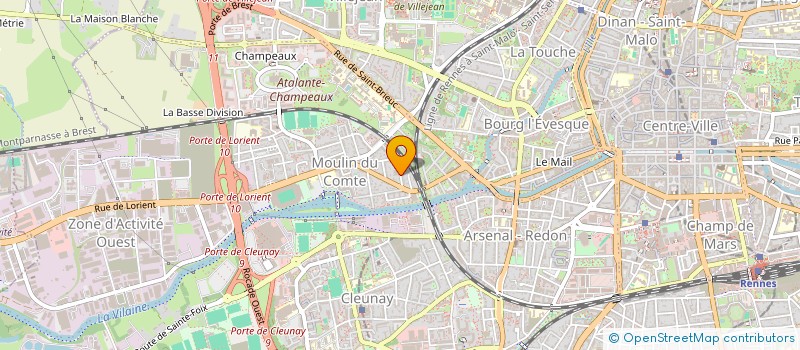 localisation de l'entreprise ASS COPRO 5 R LAFAYETTE  RENNES