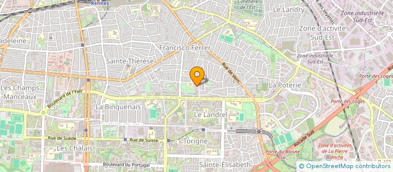 localisation de l'entreprise ASS COPRO 50 A 54 RUE PAUL BOURGET à RENNES