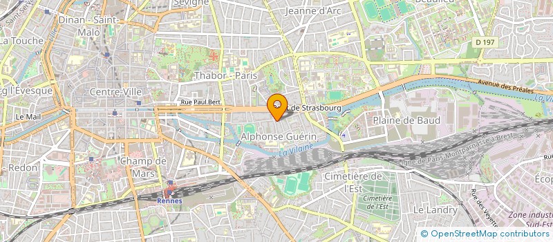 localisation de l'entreprise ASS COPRO 52 RUE ALPHONSE GUERIN  RENNES