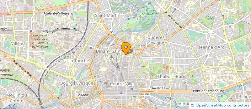 localisation de l'entreprise ASS COPRO 54 RUE D ANTRAIN  RENNES