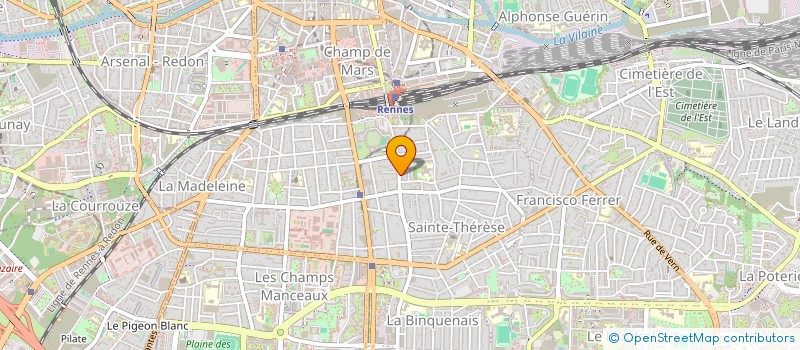 localisation de l'entreprise ASS COPRO 55-57 R CHATILLON & 2 R CHILOU  RENNES