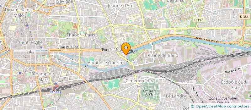 localisation de l'entreprise ASS COPRO 6 & 8 ALL ANDRE MENARD  RENNES