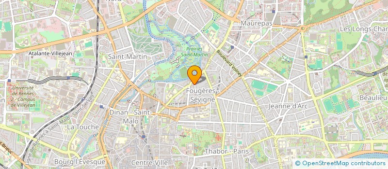 localisation de l'entreprise ASS COPRO 6 AV JULES FERRY  RENNES