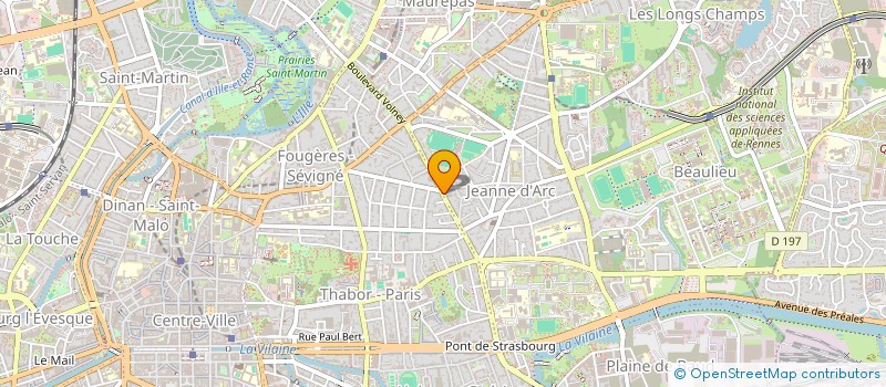 localisation de l'entreprise ASS COPRO 6 BD DE METZ  RENNES