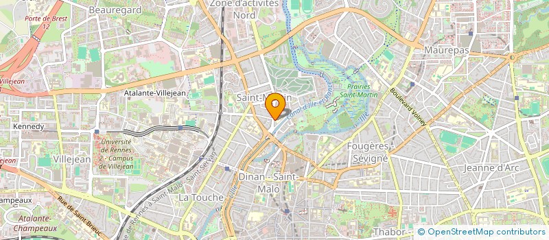 localisation de l'entreprise ASS COPRO 6 BIS AV GROS MALHON  RENNES