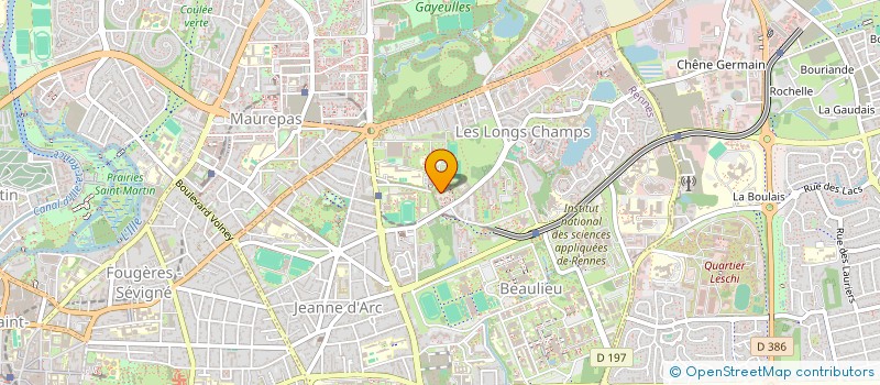 localisation de l'entreprise ASS COPRO 6 ET 7 SQ DE LA CHARBONNIERE  RENNES