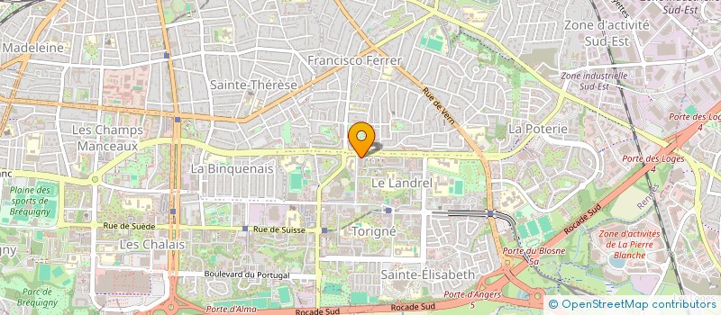 localisation de l'entreprise ASS COPRO 6 LEON GRIMAULT  RENNES