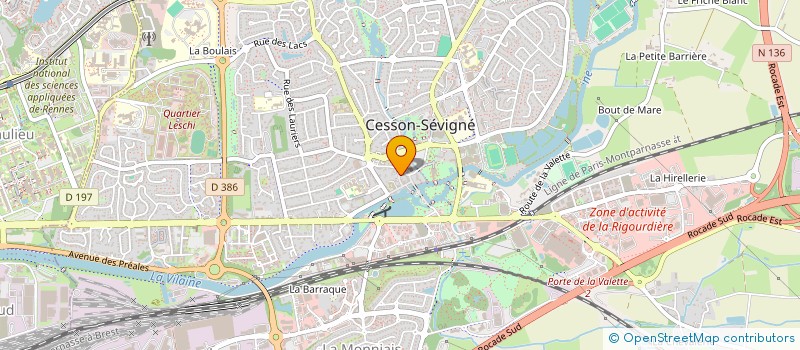 localisation de l'entreprise ASS COPRO 6 R DE LA FRESNERIE  CESSON-SEVIGNE