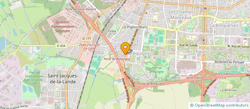 localisation de l'entreprise ASS COPRO 6 SQ DU HAUT BLOSNE  RENNES