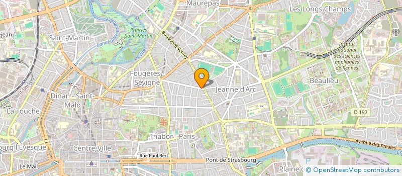 localisation de l'entreprise ASS COPRO 61 & 63 R ANATOLE LE BRAZ  RENNES