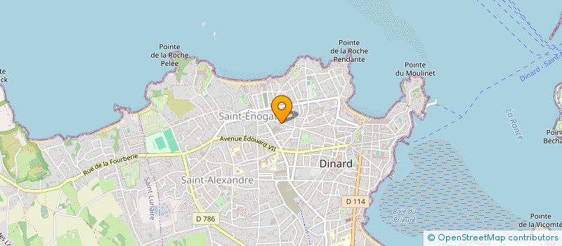 localisation de l'entreprise ASS COPRO 61-63 R DE ST ENOGAT  DINARD