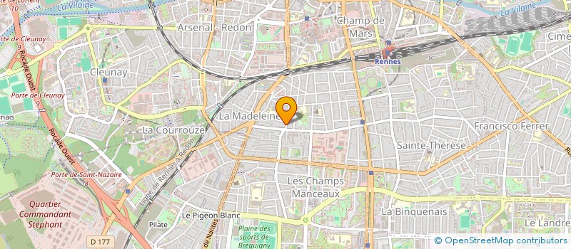 localisation de l'entreprise ASS COPRO 68 & 70 RUE LOBINEAU  RENNES