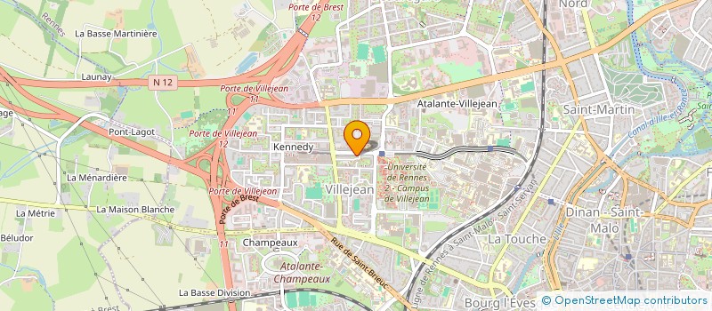 localisation de l'entreprise ASS COPRO 7 A 19 COURS KENNEDY  RENNES