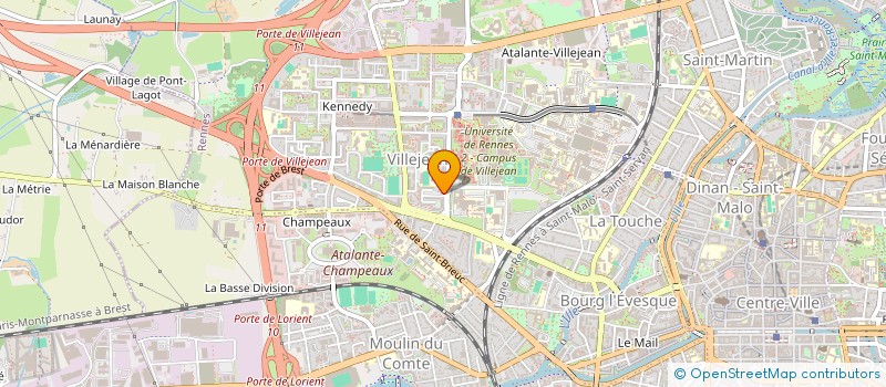 localisation de l'entreprise ASS COPRO 7 AV GASTON BERGER  RENNES