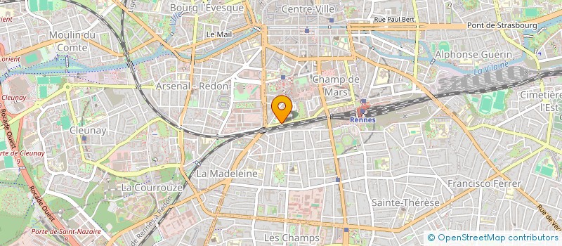 localisation de l'entreprise ASS COPRO 7 BD DU COLOMBIER  RENNES