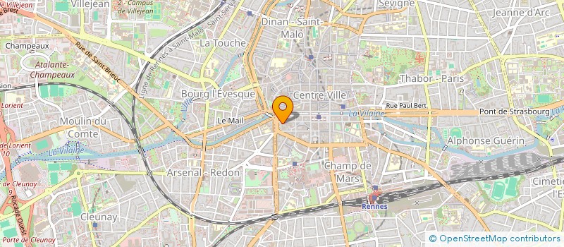 localisation de l'entreprise ASS COPRO 7 ET 9 PL BRETAGNE  RENNES