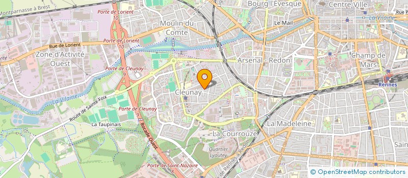 localisation de l'entreprise ASS COPRO 7 RUE BRUTE DE REMUR  RENNES