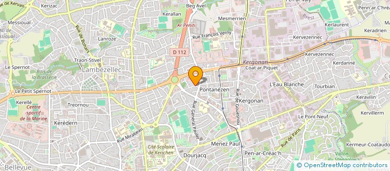 localisation de l'entreprise ASS COPRO 7 RUE DE KERANFURUST à BREST