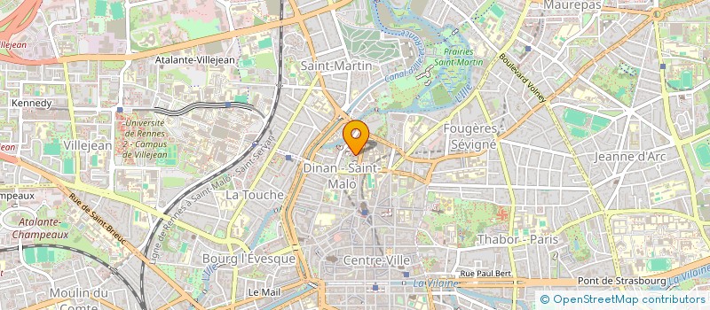 localisation de l'entreprise ASS COPRO 7 SQUARE DE LA RANCE  RENNES