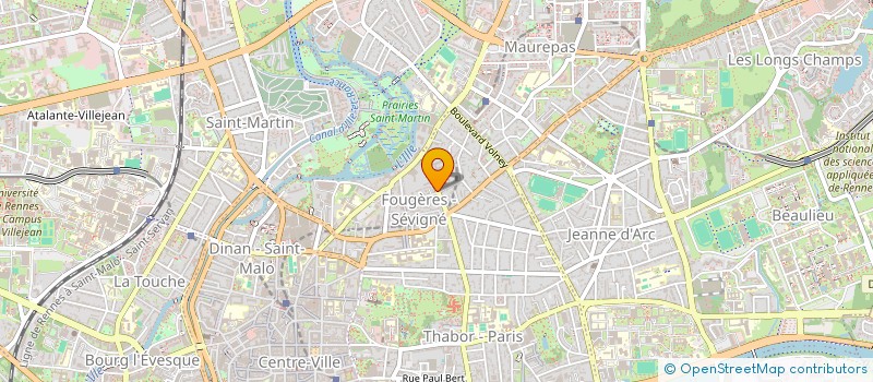 localisation de l'entreprise ASS COPRO 71 BD DUCHESSE ANNE  RENNES