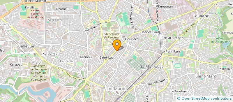localisation de l'entreprise ASS COPRO 71 BD MONTAIGNE à BREST