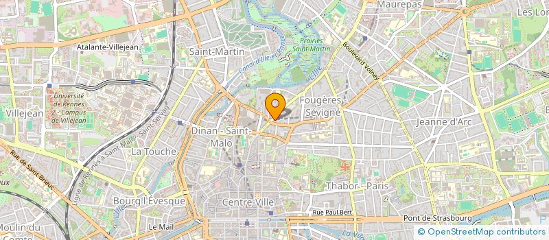 localisation de l'entreprise ASS COPRO 76 RUE D'ANTRAIN  RENNES