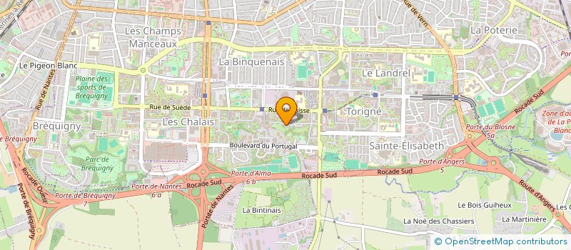 localisation de l'entreprise ASS COPRO 8 A 14 ALLEE DU GACET  RENNES