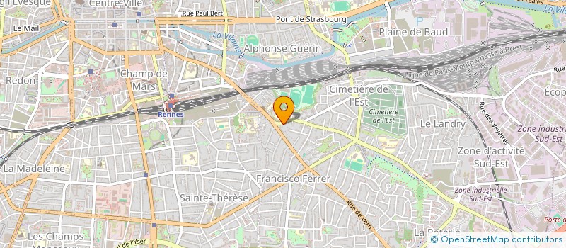 localisation de l'entreprise ASS COPRO 8 RUE DE CHATEAUGIRON  RENNES