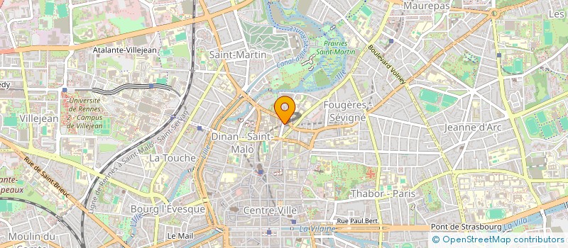 localisation de l'entreprise ASS COPRO 8 RUE DE LA COCHARDIERE  RENNES