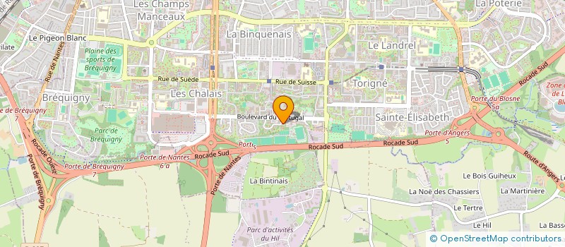 localisation de l'entreprise ASS COPRO 8 SQUARE DU DOURO  RENNES