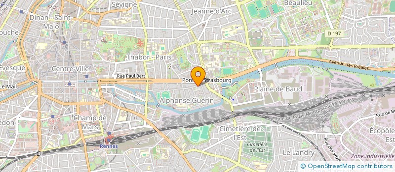 localisation de l'entreprise ASS COPRO 80 R ALPHONSE GUERIN  RENNES