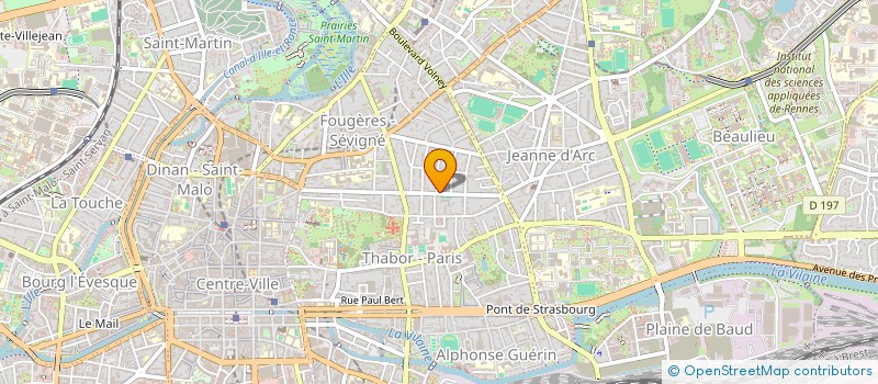 localisation de l'entreprise ASS COPRO 83 BD DE SEVIGNE  RENNES