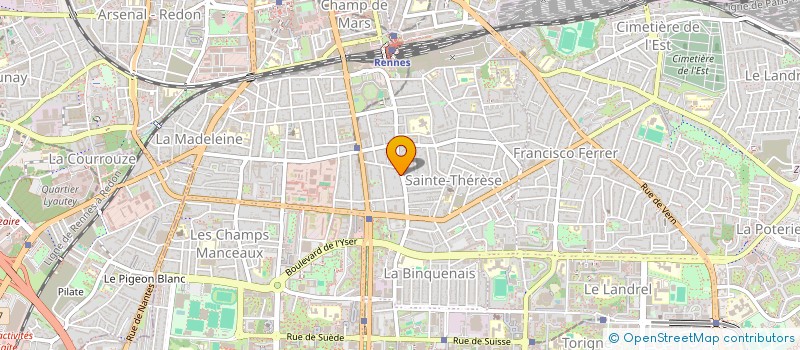 localisation de l'entreprise ASS COPRO 84 RUE CHATILLON  RENNES