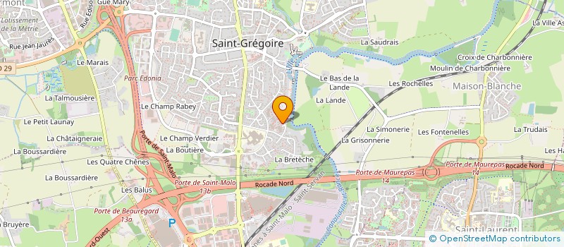 localisation de l'entreprise ASS COPRO 9 11 13 ALLEE D ILLE ET RANCE  SAINT-GREGOIRE