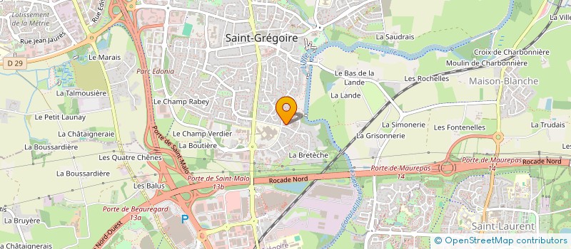 localisation de l'entreprise ASS COPRO 9 11 13 ALLEE DE LA BRETECHE  SAINT-GREGOIRE