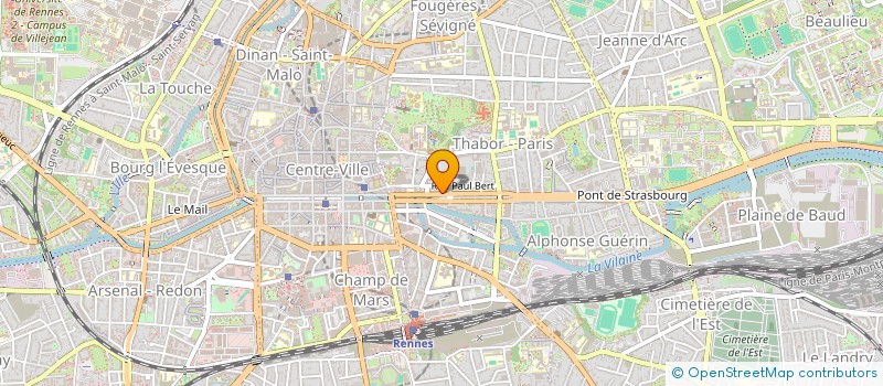 localisation de l'entreprise ASS COPRO 9 AVENUE A BRIAND  RENNES