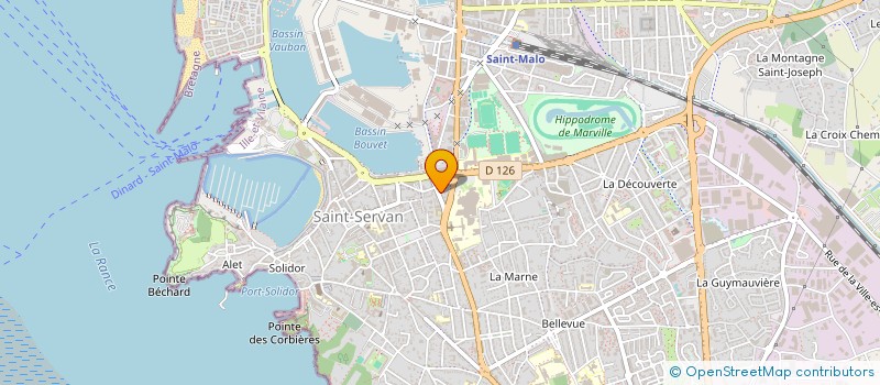 localisation de l'entreprise ASS COPRO 9 RUE DES QUATRE PAVILLONS  SAINT-MALO