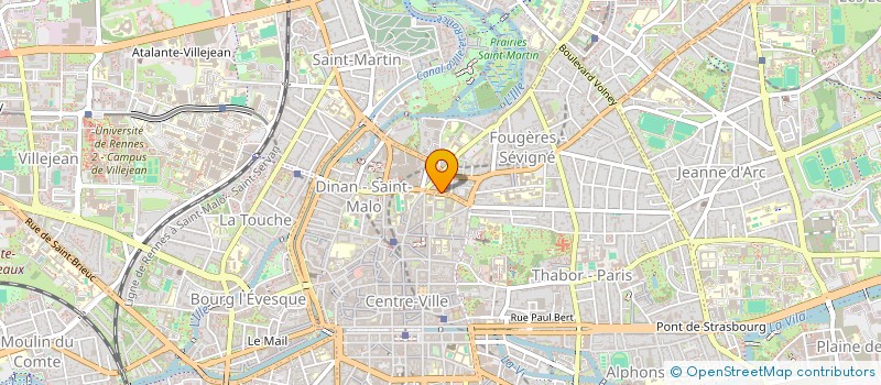 localisation de l'entreprise ASS COPRO 9 RUE LESAGE  RENNES