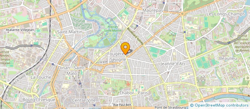 localisation de l'entreprise ASS COPRO 90 BD DE LA DUCHESSE ANNE  RENNES