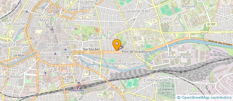 localisation de l'entreprise ASS COPRO 91 AV ARISTIDE BRIAND  RENNES